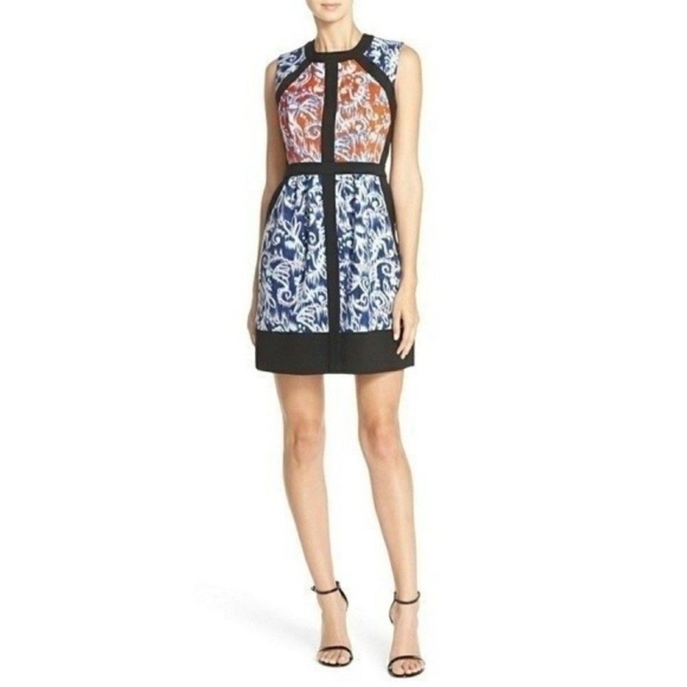 Elegant Multicolor Sleeveless Dress
